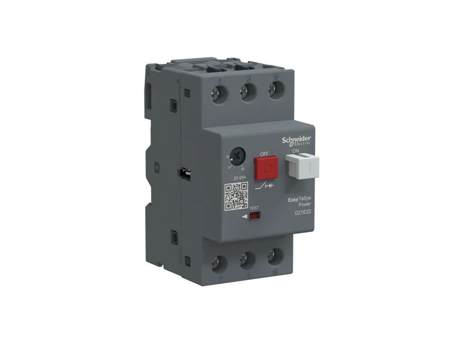 Motor Circuit Breaker, EasyPact, TVS GZ1E, AC-3, 3P, 20..25A, Thermal Magnetic Detection