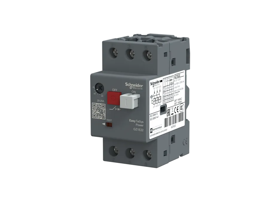 Motor Circuit Breaker, EasyPact, TVS GZ1E, AC-3, 3P, 20..25A, Thermal Magnetic Detection