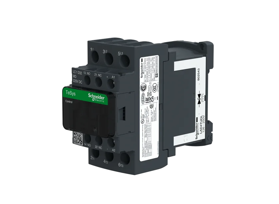 TeSys Deca Contactor,3P(3NO),AC-3/AC-3e,<=440V 32A,220V DC Coil