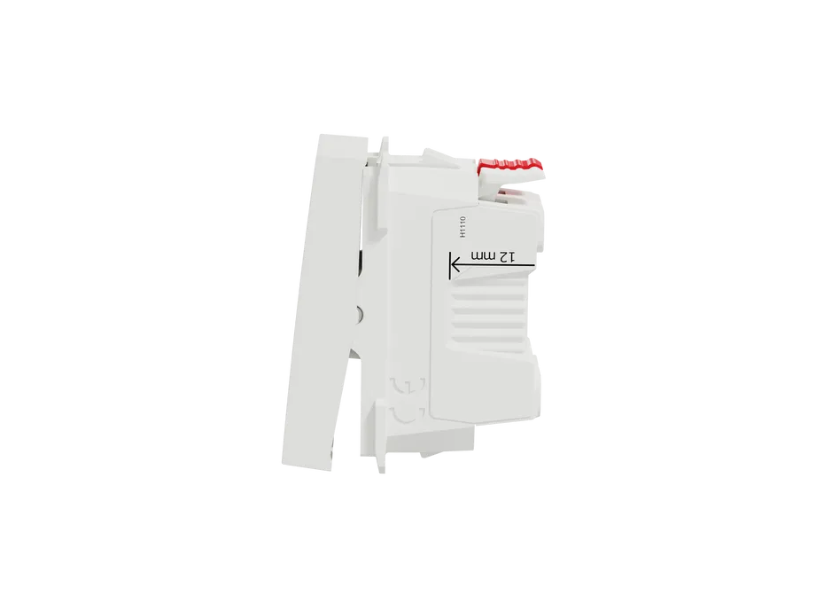 One-way switch 10A 1module - white