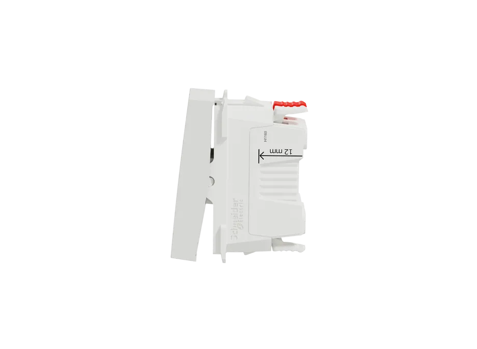 Two-way switch 10A 1module - white