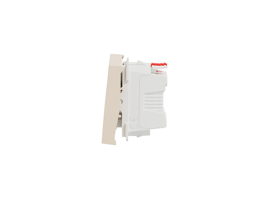 نيو يونيكا زر جرس عريض بلمبة و علامة 10 امبير -بيج