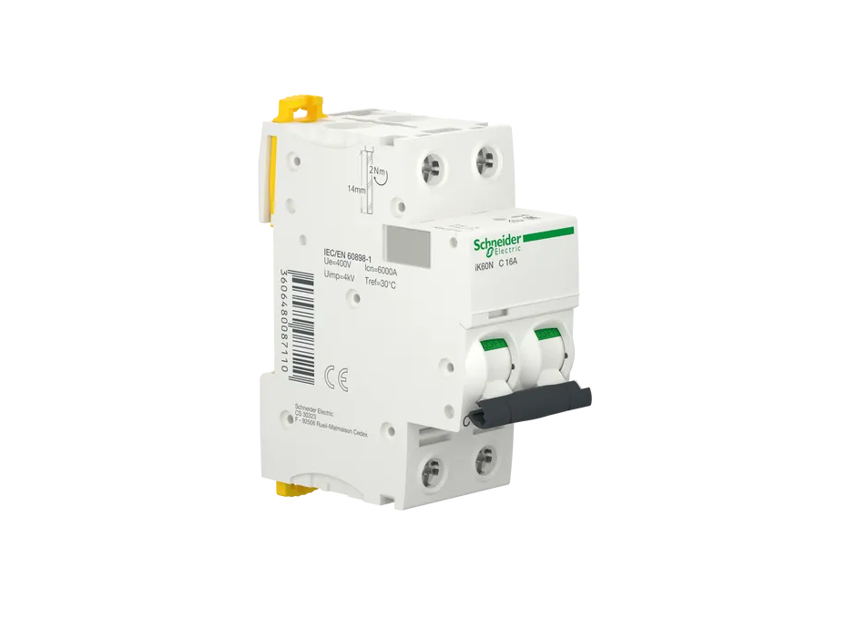 Schneider Electric Minature Circuit Breaker IK60N 2P 16A 6KA