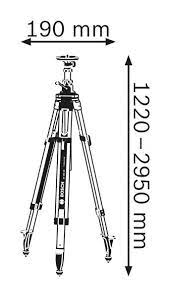 BOSCH Aluminum Heavy Duty Elevator Quick Clamp Tripod 300cm