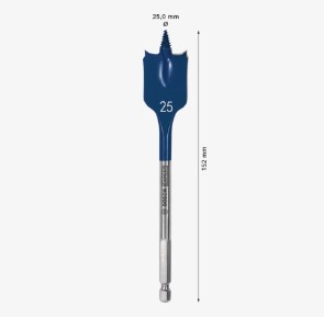 BOSCH Flat Wood Drill Bit 25*152mm