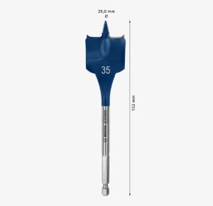 BOSCH Flat Wood Drill Bit 35*152mm