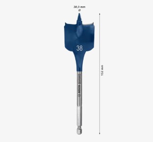 BOSCH Flat Wood Drill Bit 38*152mm