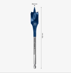 BOSCH Flat Wood Drill Bit 20*152mm