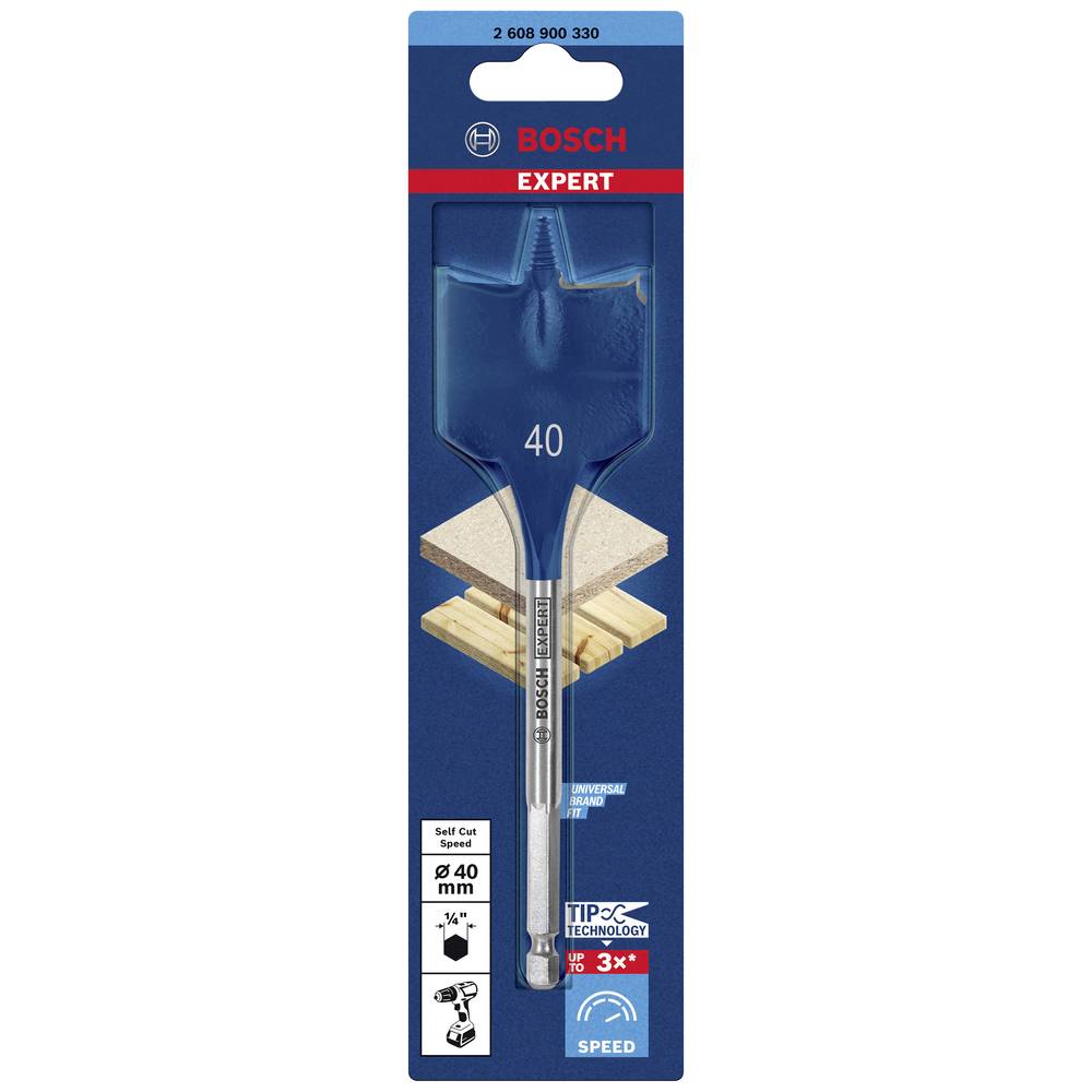 BOSCH Flat Wood Drill Bit 40*152mm