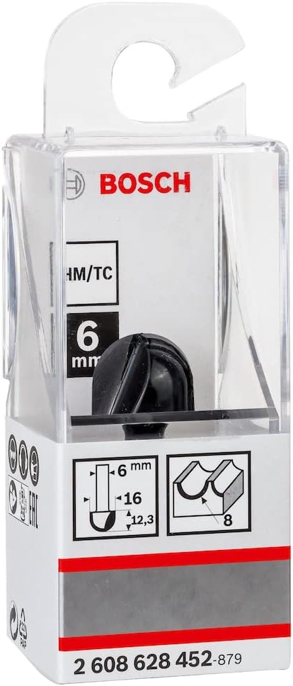 بنطة راوتر بوش لتخديد التجاويف الدائرية 6 مم 45 مم