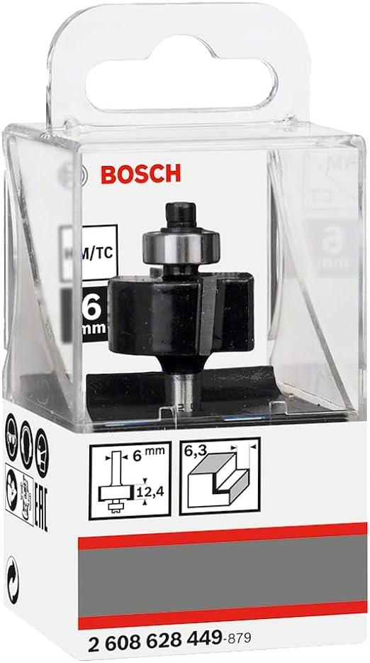 Bosch Folding Cutter 6 Mm, D1 25.4 Mm, L 12.4 Mm, G 54 Mm