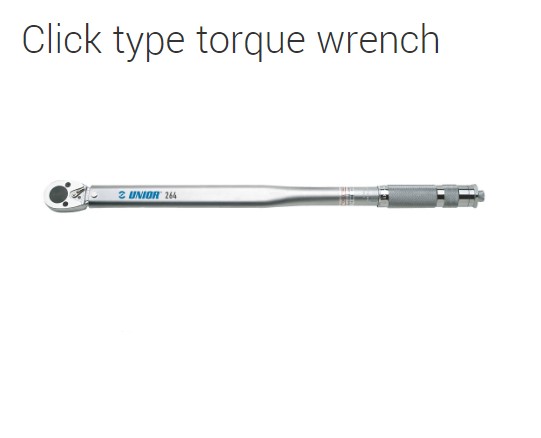 Click type torque wrench 1/2" 28-210nm