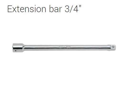 Extension bar 3/4" 400mm