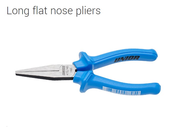 Long flat nose pliers 140mm
