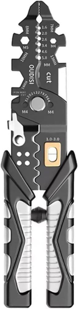 Multifunctional Wire Stripper, 25 In 1 Wire Stripper Cutter Crimper Needle Nose Pliers Tool For Electric Cable