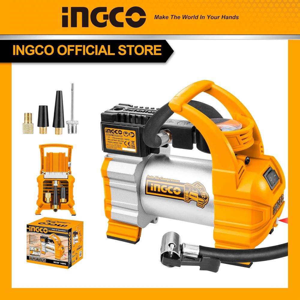 InGCO 12V DC Auto Air Compressor - 64 KSI, Model AAC1408