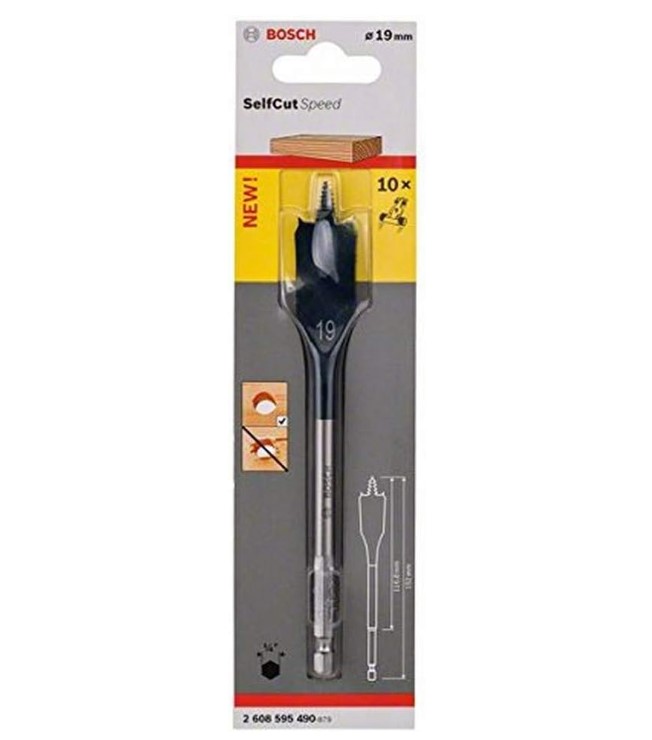 Bosch Selfcut Speed Flat drill bit 19x152mm