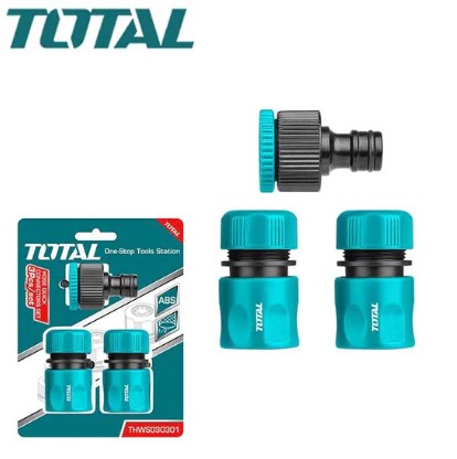 Total Hose Quick Connectors Set 1/2" 3pcs