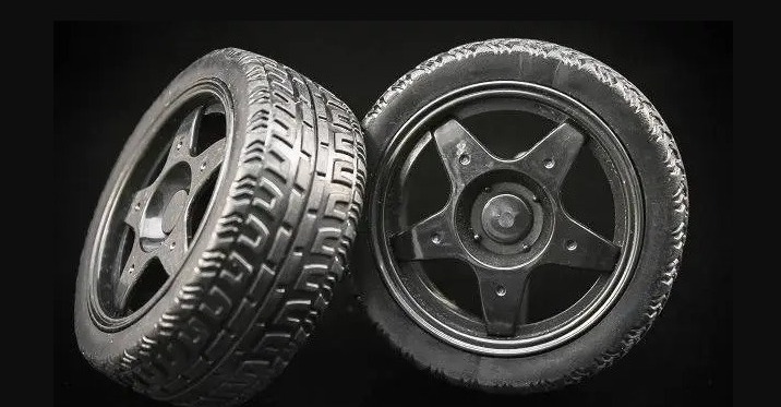 Wheel Black For Robot 65mm High Quality Rubber