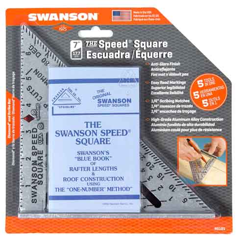 Swanson Tool Swanson S0101 7" Imperial Speed Square, One Color, 7" (inches)