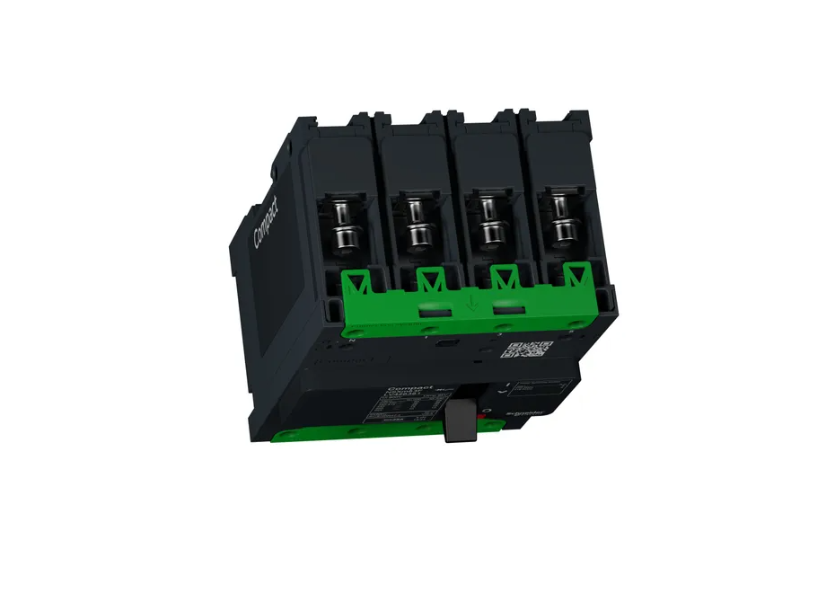 Circuit Breaker ComPact NSXm F (36 KA At 415 VAC), 4P 3d, 25 A Rating TMD Trip Unit, Compression Lugs And Busbar Connectors