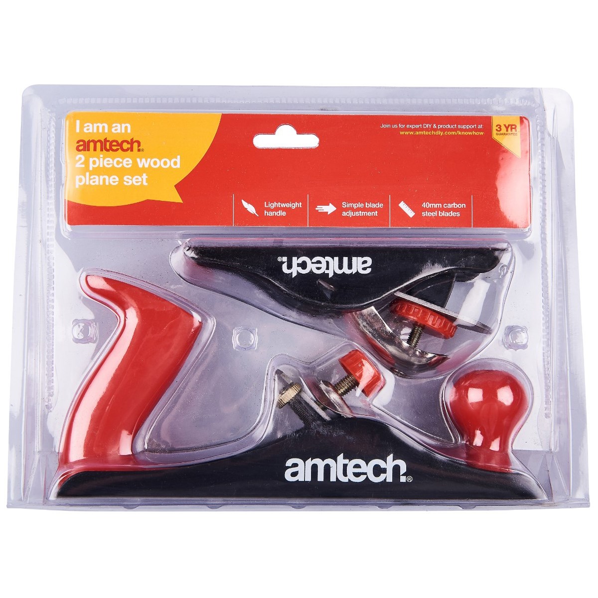 Wood Plane Set 2pc Amtech