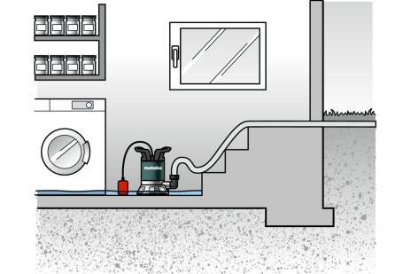 Submersible 1200 L/h Metabo