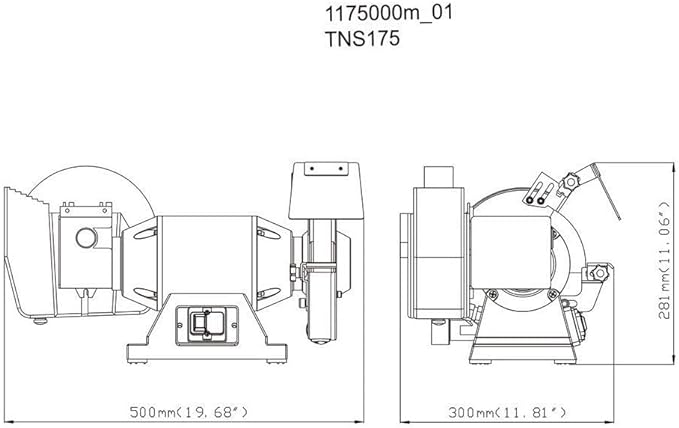 Double Wheeled Bench Grinder 500w Metabo