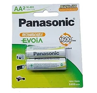 Panasonic 2 AA Rechargeable 2400 MAh Batteries