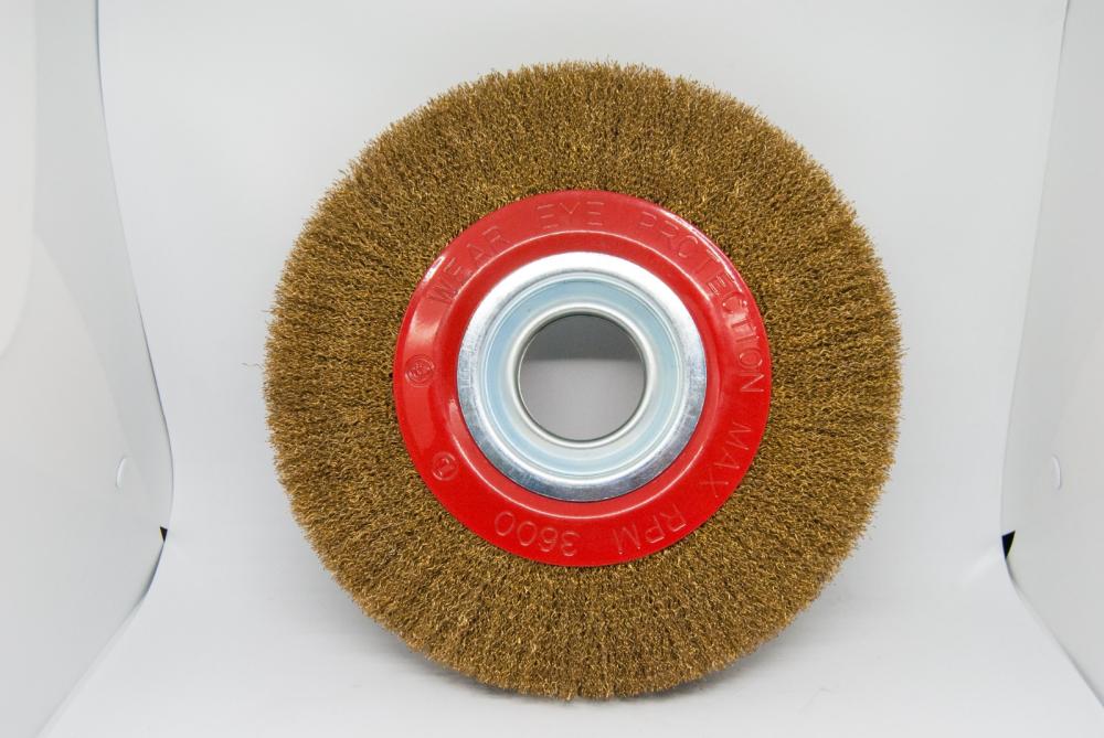 Brass Coated Wire Wheel Brush 200mm