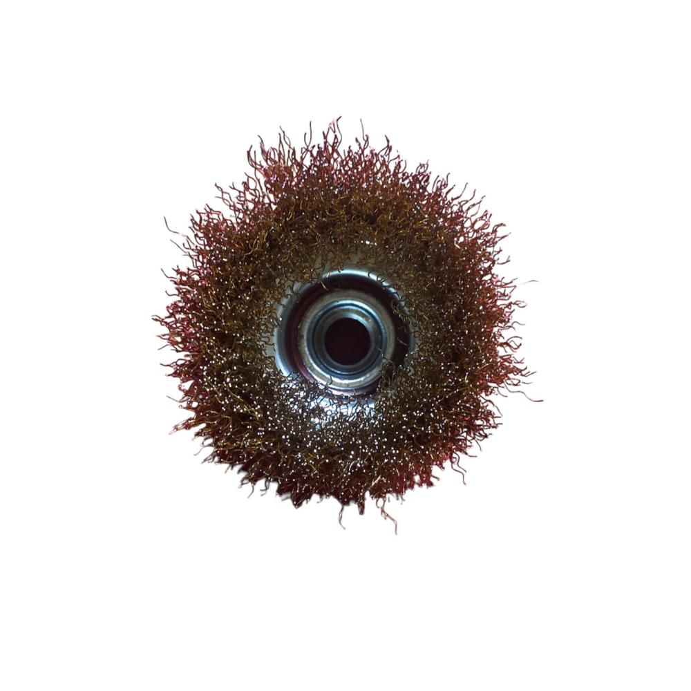 Brass Coated Wire Brush Cup 75mm M14