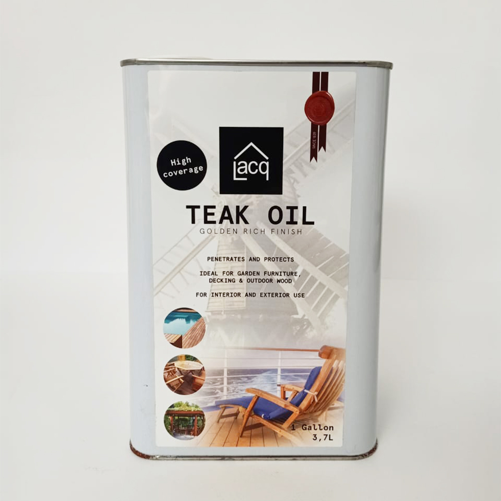زيت طلاء لخشب جالون  Lacq Teak Oil