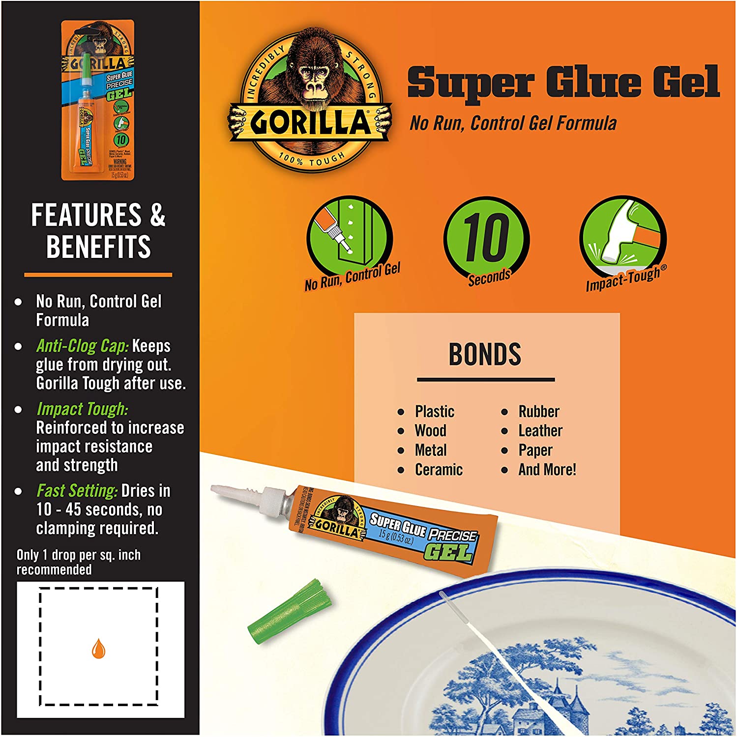 Gorilla Super Glue Precise Gel