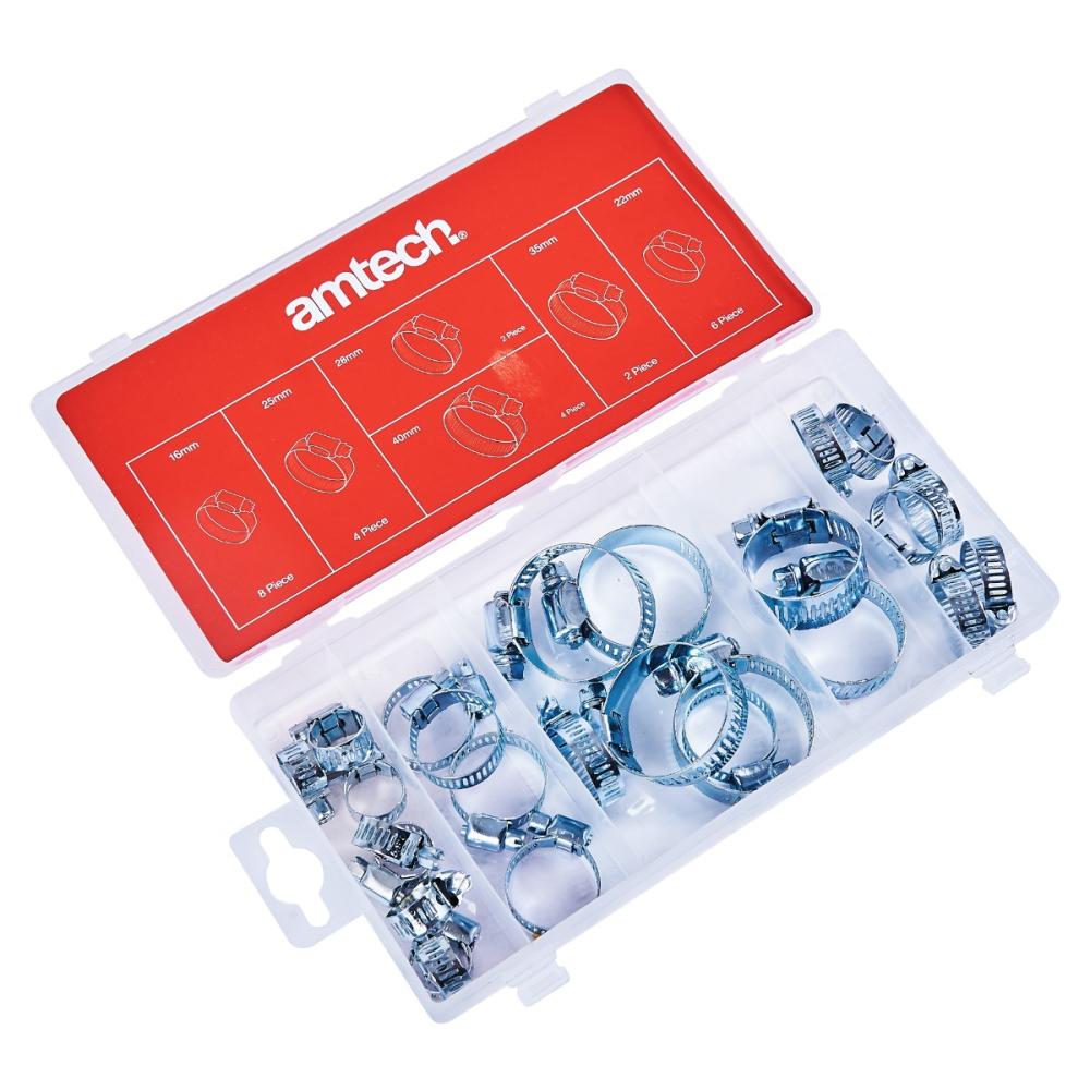 Amtech 26pc Assorted Hose Clamp Set
