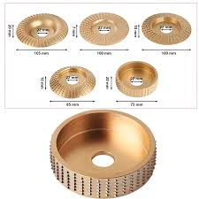 Wood Grinding Polishing Wheel Rotary Disc Sanding Wood Carving Tool Abrasive Disc Tool For Angle Grinder Tungsten Carbide 5pcs Bore 22mm