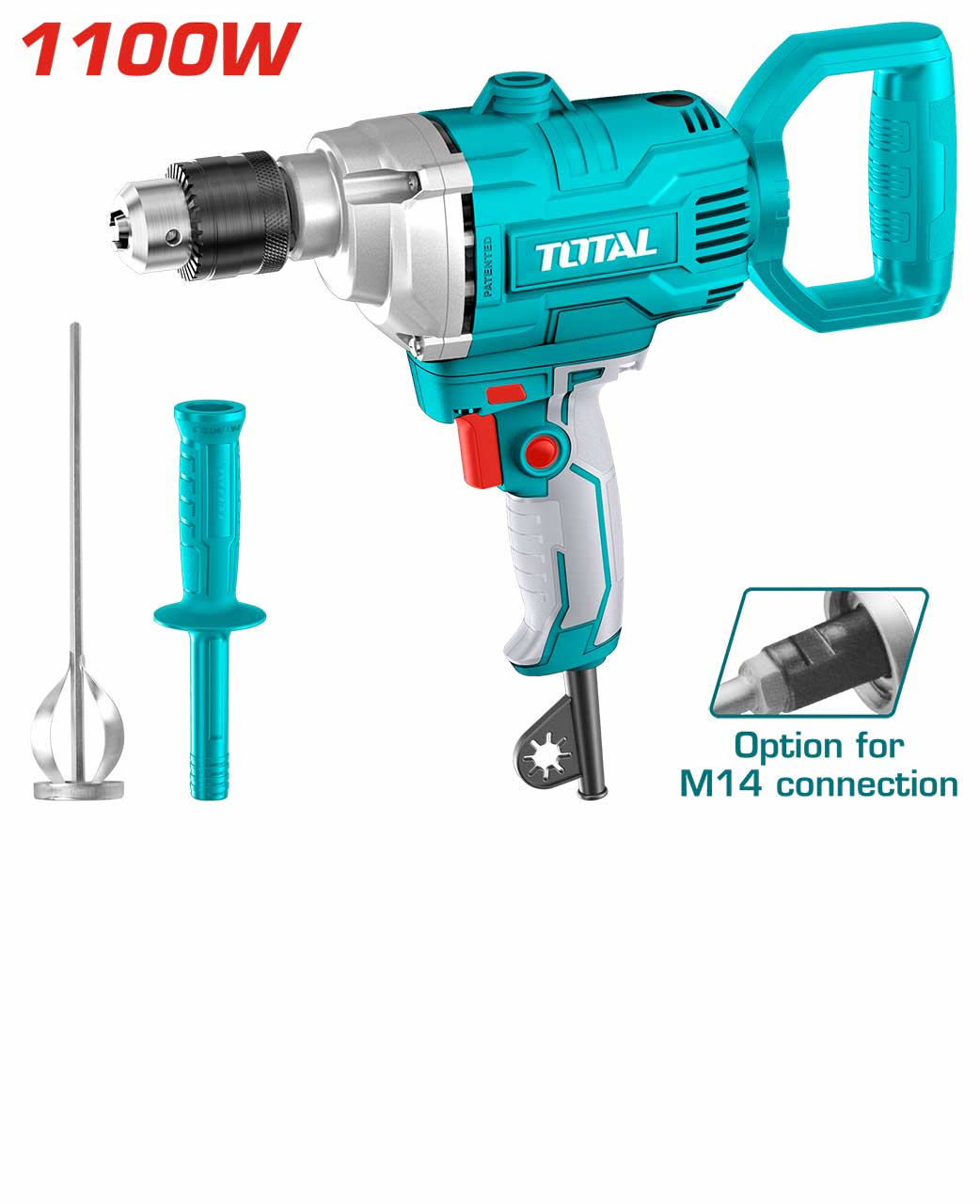 Total Electric Drill 1100 Watt 16mm