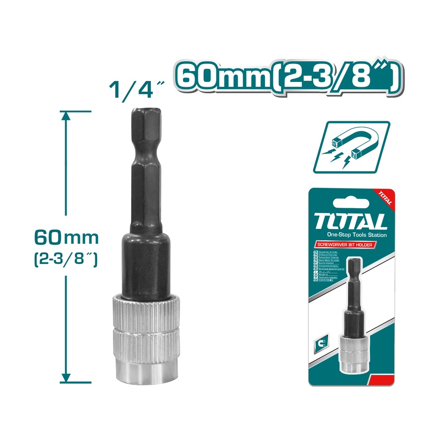 Total Screwdriver Bit Holder With Release