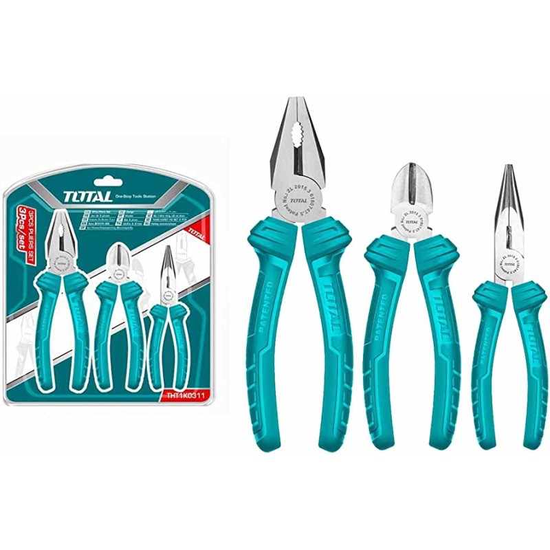 Total 3 Pcs Pliers Set