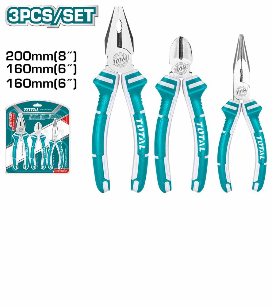 Total 3 Pcs Pliers Set
