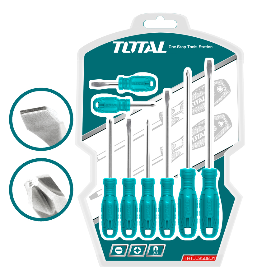 Total 8 Pcs Screwdriver Set