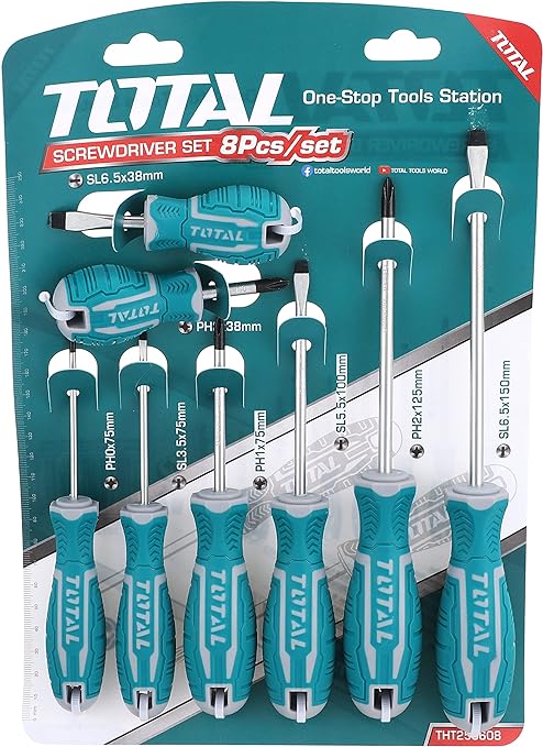 Screwdriver Set 8Pcs Total