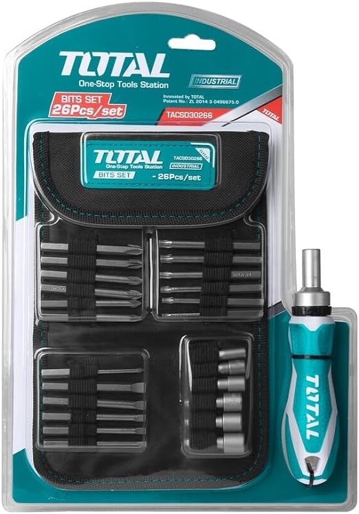 Total 26 Pcs Ratchet Screwdriver Set