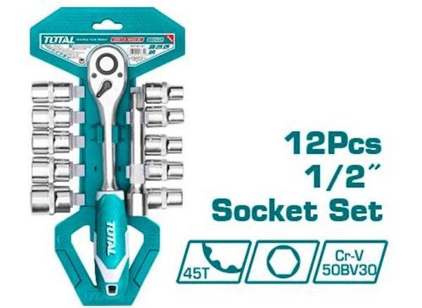 Socket Set 12Pcs Total