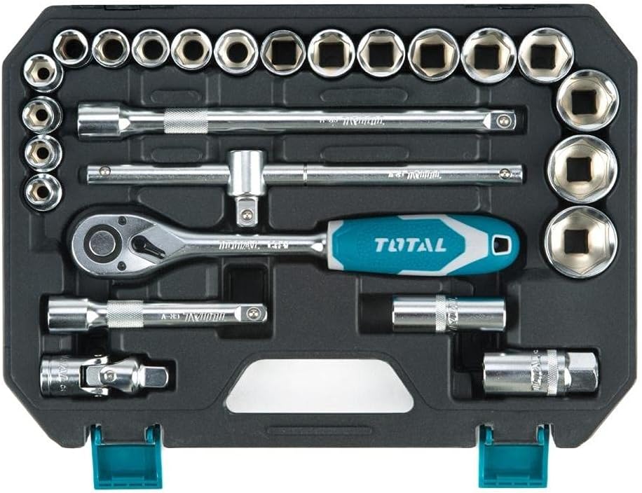 Total 25 Pcs 1/2" Socket Set