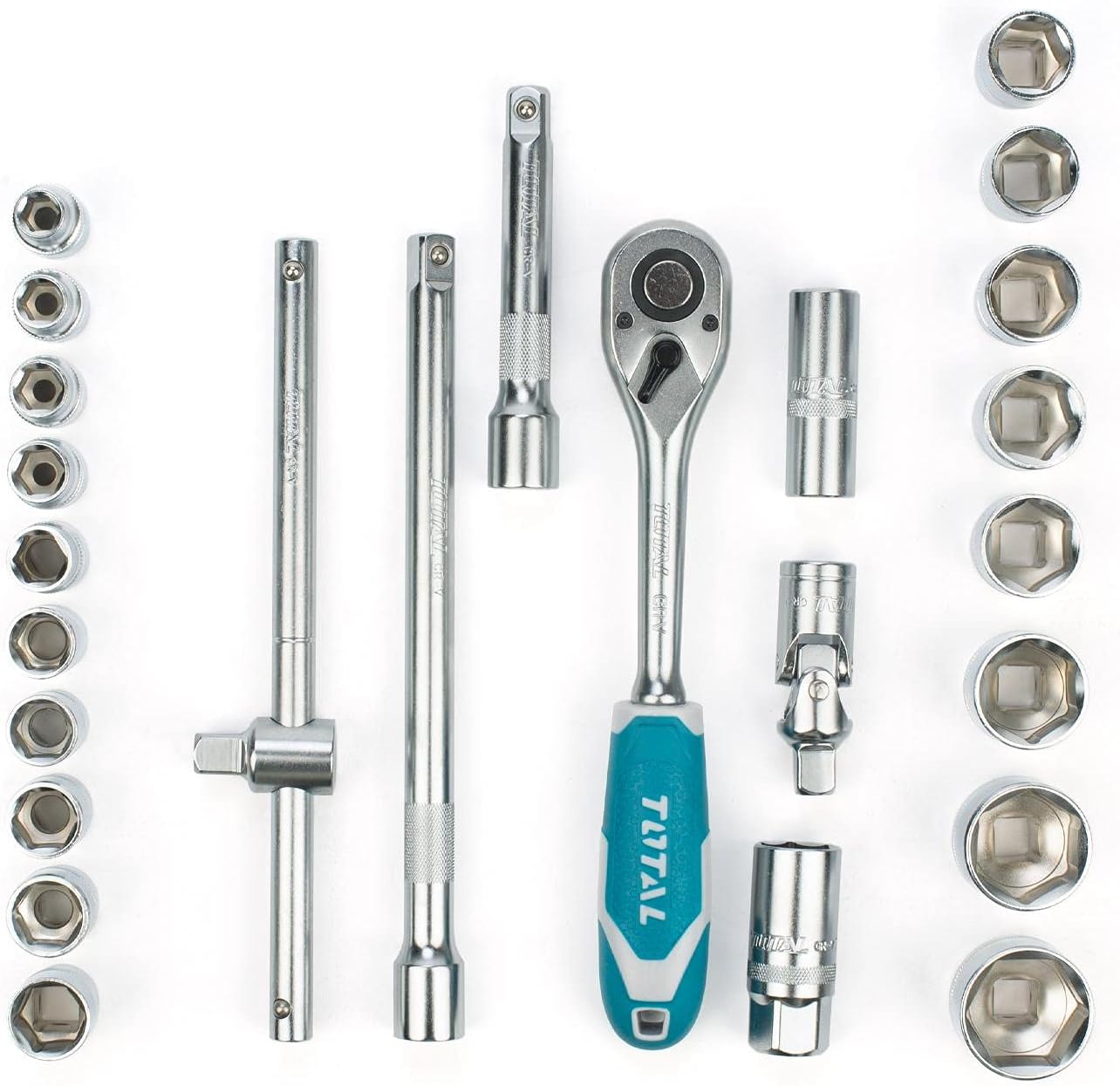 Total 25 Pcs 1/2" Socket Set