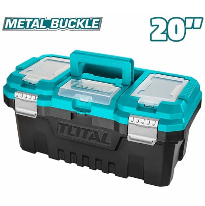 علبة بلاستيك للأدوات مع قفل معدن 20 " من توتال