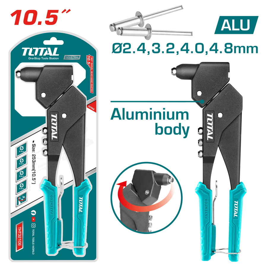 TOTAL 360°Swivel Head-hand Riveter