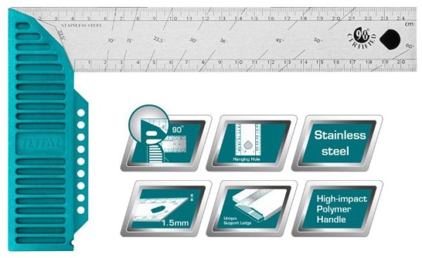 TOTAL Angle Square 12"