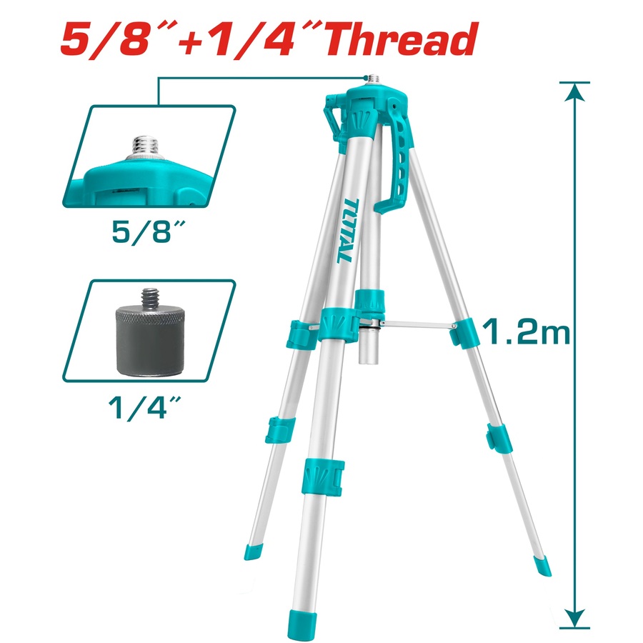 TOTAL TRIPODS FOR LASER LEVELS 5/8"+1/4"