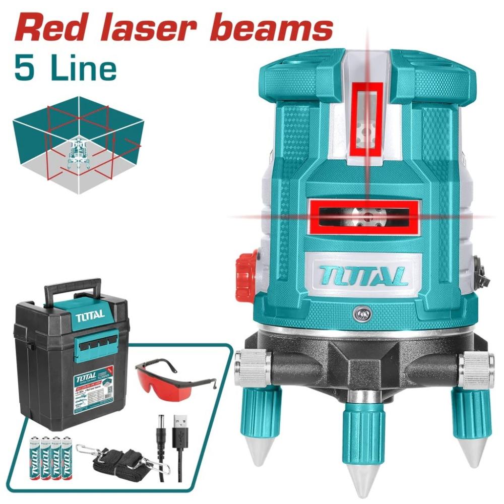 TOTAL Self-leveling Line Laser(Red Laser Beams)